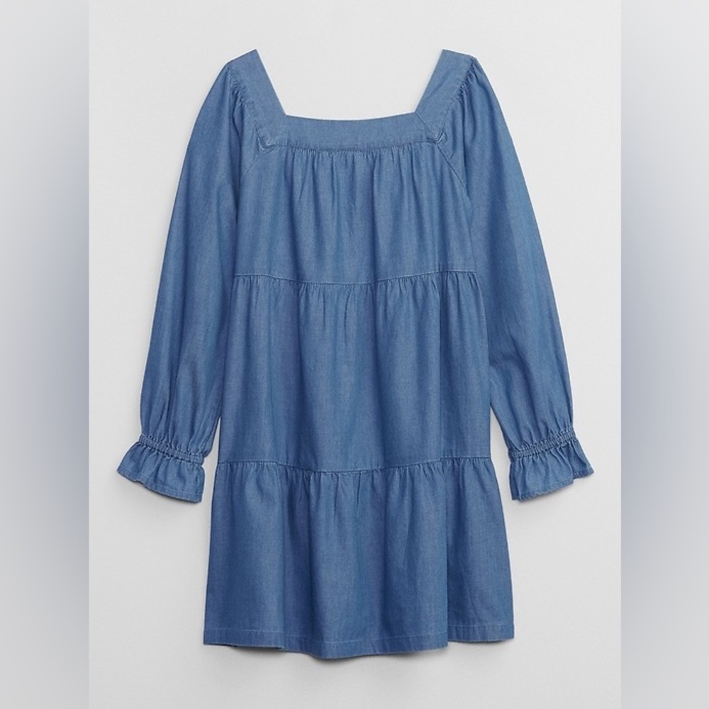 Gap Kids tiered square neck dress - Size 10 (Large)